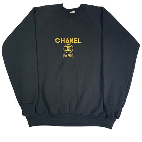 chanel sweatsuit womens|Chanel sweatshirt pullovers.